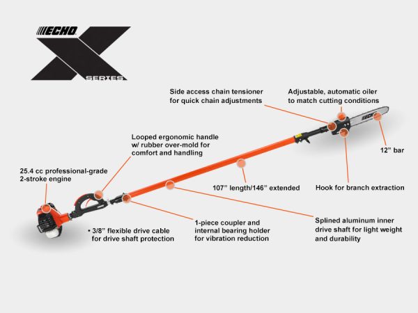 Echo Pole Saw Extendable - PPT-2620