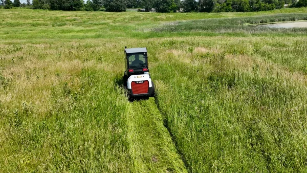 Quick Attach Industrial Mini Skid Steer Brush Cutter, Brush Mower