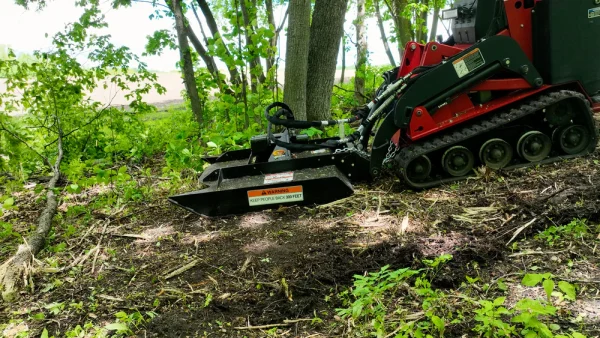 Quick Attach Industrial Mini Skid Steer Brush Cutter, Brush Mower