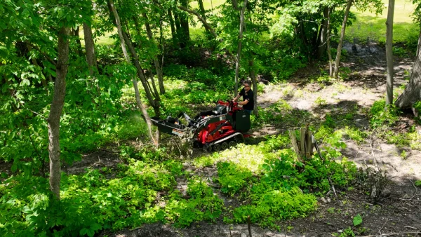 Quick Attach Industrial Mini Skid Steer Brush Cutter, Brush Mower For Rent