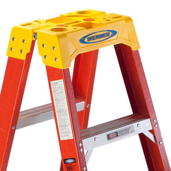 Werner 10ft Type IA Fiberglass Twin Ladder - T6210 - Image 4