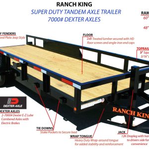 Ameritrail TC16610-90E Trailer - Double Axle 16'