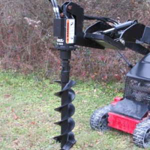 Quick Attach Hex Auger Drive with 12in. Bit Fits Mini Skid Steer